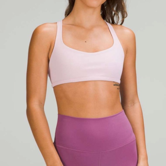 Lululemon Free To Be Ribbed Bra Pink Peony - Picture 2 of 8